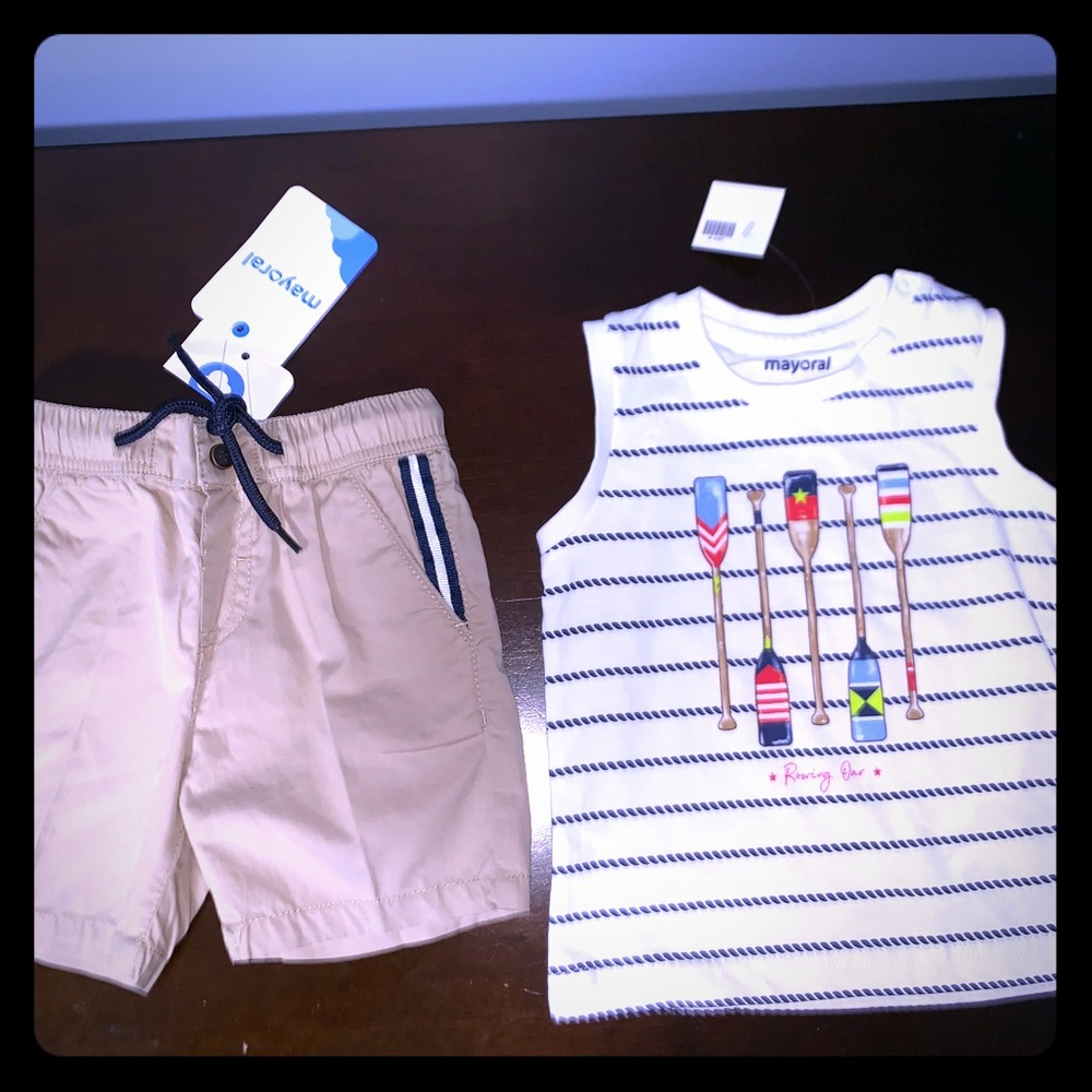 NWT Mayoral boys outfit set